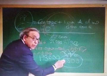 El político socialista viral gracias a su pizarra y a los neandertales de Suárez Illana