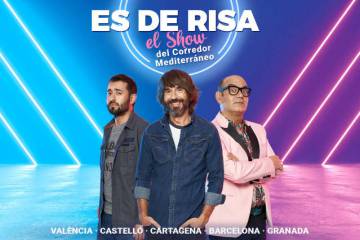 Cartel de la obra 'Es de risa, el show del Corredor Mediterráneo'.