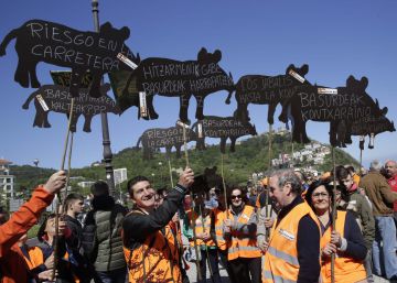 Una multitudinaria manifestación pide en San Sebastián “respeto” para la caza