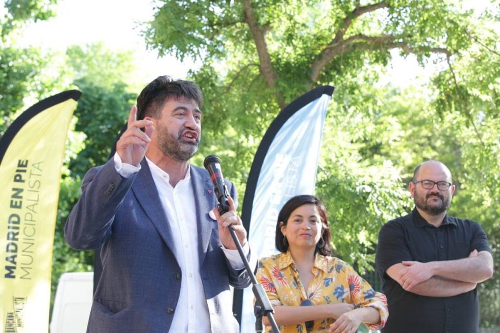 Carlos Sánchez-Mato y Rommy Arce, en el último mitin.
