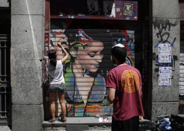Pintura y arte efímero para redecorar Malasaña