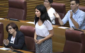 Naiara Davó, nueva portavoz del grupo de Unides Podem en las Cortes Valencianas.