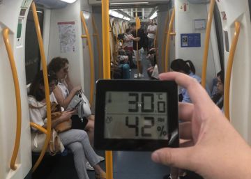 De la chaquetilla al abanico: 10 grados de diferencia de temperatura en vagones del Metro de Madrid