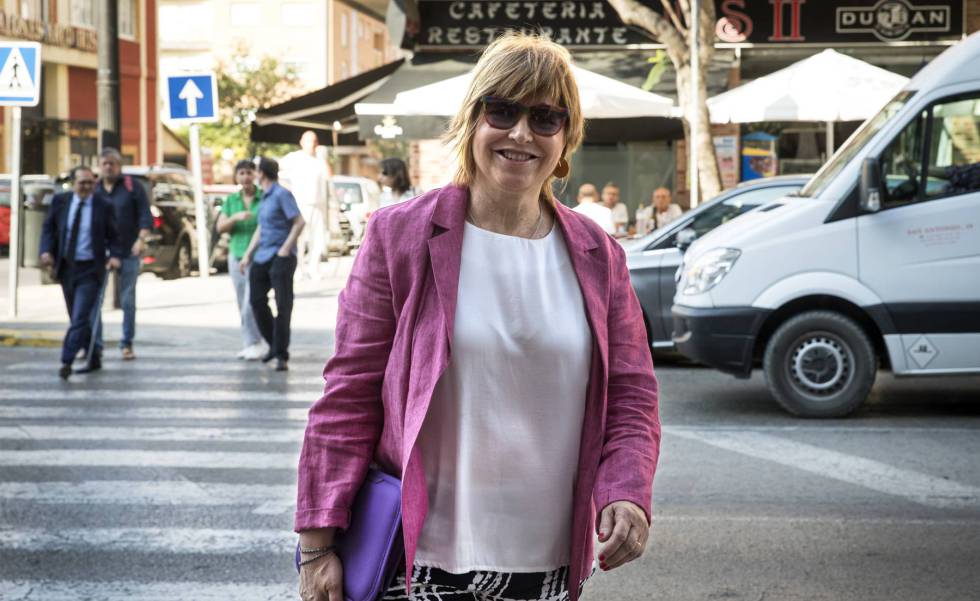 Empar Marco, directora de À Punt, hace dos semanas en Valencia.