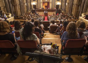 El feminisme aconsegueix una foto històrica al Parlament