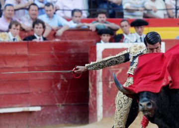 Emilio de Justo, pletórico, única oreja de la tarde