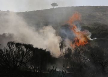 Dos incendios amenazan el Parque Nacional de la sierra del Guadarrama