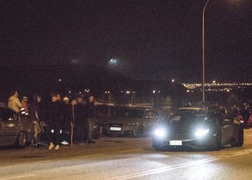 Noche de carreras ilegales en Villa de Vallecas