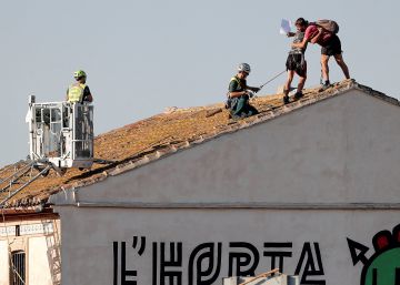 La Guardia Civil detiene a cuatro personas en el desalojo de una alquería en la huerta de Valencia para ampliar una autovía