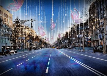 El passeig de Gràcia s’il·luminarà amb papallones reflectores per Nadal