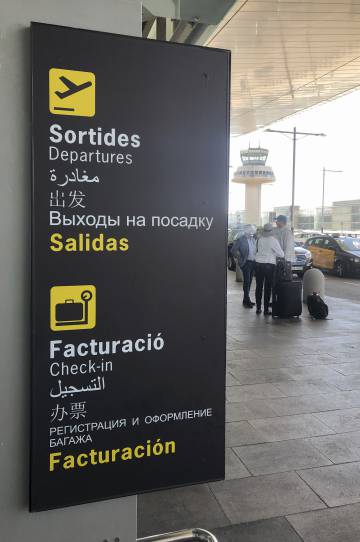 El aeropuerto de El Prat, en Barcelona, donde también se va a poner en marcha el plan de reacondicionamiento al turismo chino.