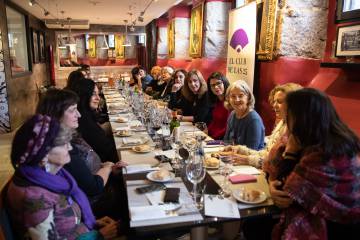 La comida del pasado miércoles, con María Sánchez como invitada.
