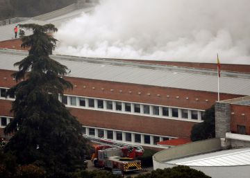 Arde un edificio del CSIC cerca de Arturo Soria