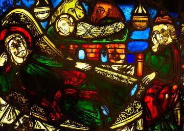Localitzat a la catedral de Girona un vitrall del segle XIII amb figures, el més antic de Catalunya