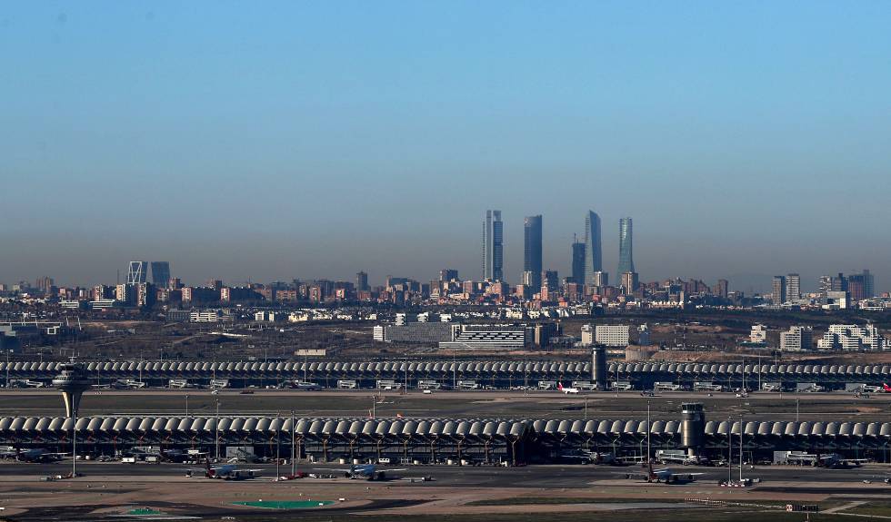 Boina de contaminación en Madrid vista desde Paracuellos del Jarama el pasado 30 de diciembre.