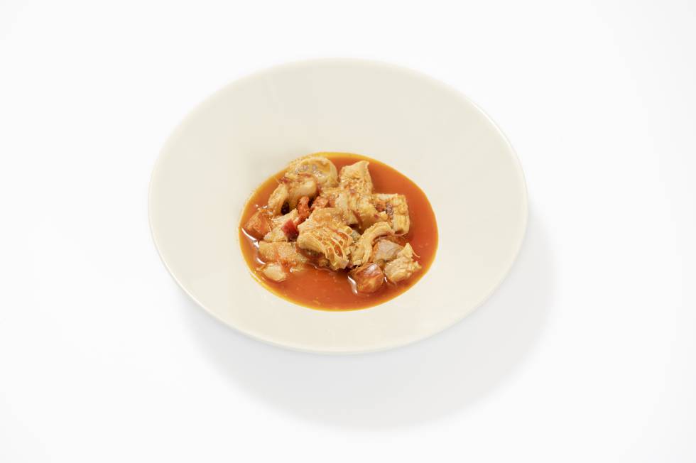 Plato de callos del restaurante de La Tasquita de Enfrente