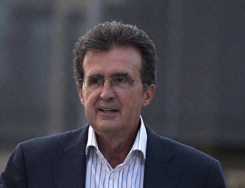 El constructor José Luis Ulibarri a su salida de prisión con cargos en septiembre de 2018.