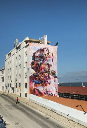 Una de las obras de la exposición de Arte Urbano.