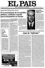 Primer ejemplar de El País (1976)