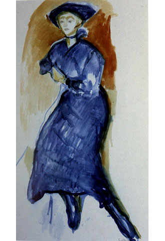 Vestido azul, de Edvard Munch.  EFE