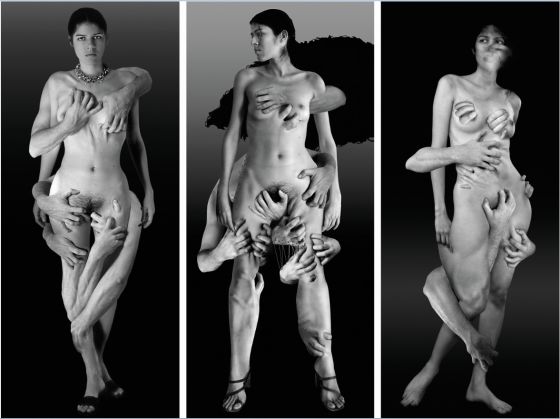 Martha Amorocho: 'Marca en la pie'l, 2002.