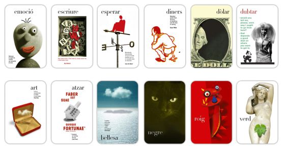 Naipes ilustrados por el dibujante Peret incluidos en la iniciativa 'Somni', de El Celler de Can Roca.