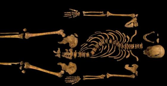 El esqueleto completo de Ricardo III.