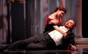 Romero, junto a Vicky Peña, en 'A little night music'.