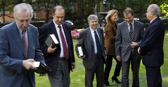 Juan Pablo Fusi, Andrés de Blas, Antonio Morales, María Cifuentes, Joan Tarrida y José Varela Ortega.