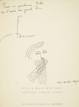 Dedicatoria de Lorca a Beba Vicuña.