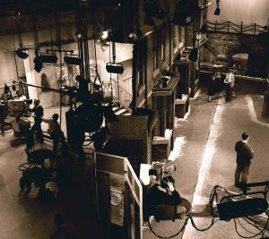 El set de rodaje antiguo.