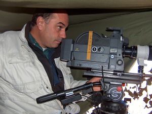 Joaquín Gutiérrez Acha, en el rodaje.