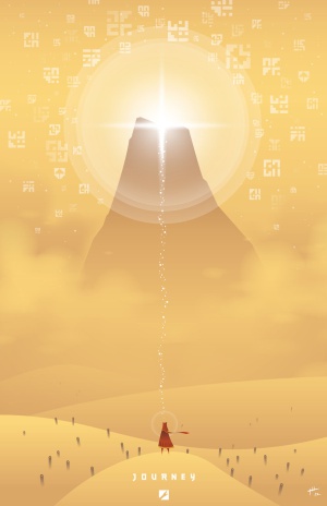 Póster del 'Journey', uno de los juegos 'indie' más alabados.