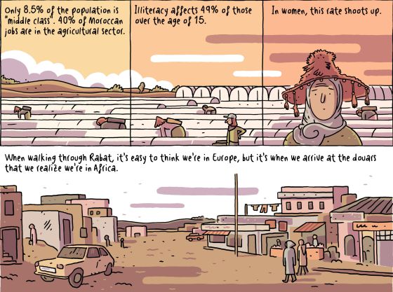 Cómic sobre Marruecos de Álvaro Ortiz e Isabel Cebrián.