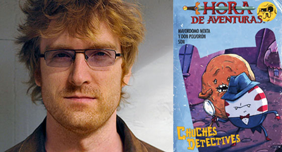 Ryan North y la portada de uno de sus cómics.
