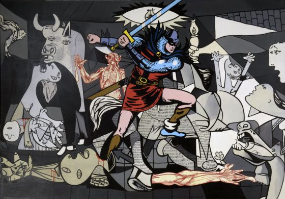 'El intruso' 1969), perteneciente a la serie 'Guernica 69', de Equipo Crónica.