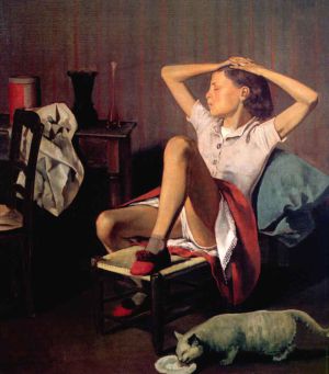 La pintura 'Thérèse dreaming' de Balthus.