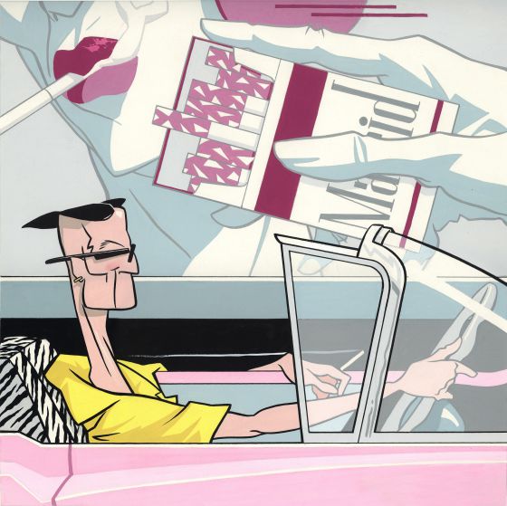 'Cadillac', ilustración de Fernando Vicente para la revista 'Madriz'.
