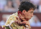 Terrorífica cornada en el cuello a Jiménez Fortes