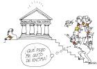 Peridis dona sus dibujos a la Biblioteca Nacional