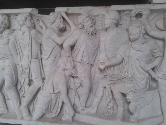 Relieve romano sobre prisioneros godos de los Museos del Vaticano.