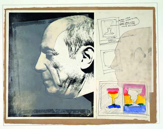 Sketch for Cup 2 Picasso, de Jasper Johns.