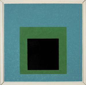 Una de las variaciones de 'Homenajes al cuadrado', de Josef Albers.