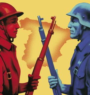 Ilustración de la portada de 'La Guerra Civil contada a los jóvenes'