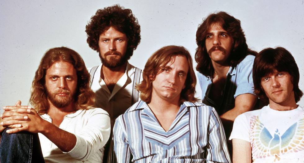 The Eagles: Don Felder, Don Henley, Joe Walsh, Glenn Frey y Randy Meisner