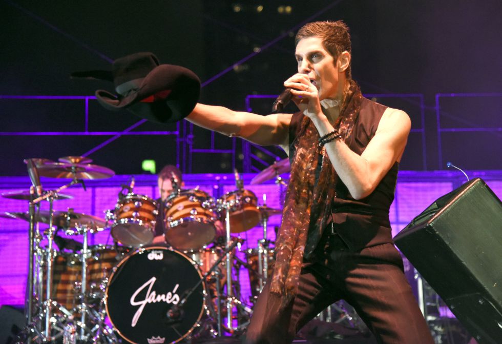 Perry Farrell de Jane's Addiction en un concierto en Austin, Texas.