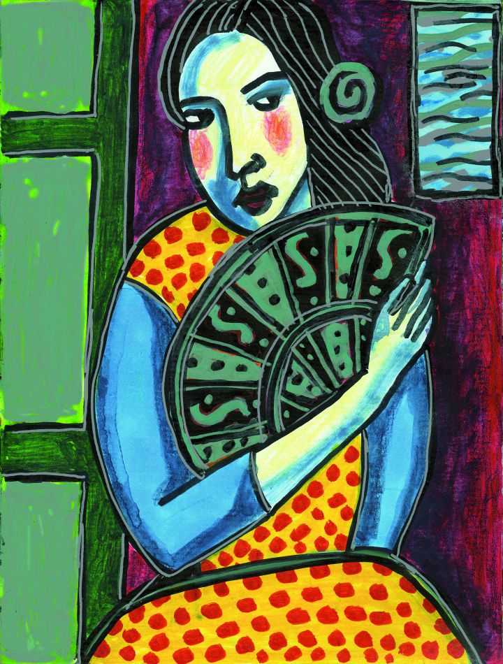 Uno de los dibujos realizados por Sabina e incluído en 'Garagatos'. Uno de los dibujos realizados por Sabina e incluído en 'Garagatos'.