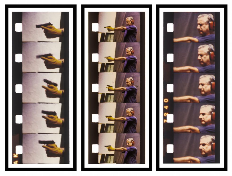 'Tres tiros', fotografía tomada por Andrés Denegri del artista Óscar Bony.