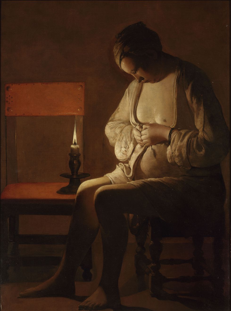 'Mujer espulgándose', de Georges de La Tour.