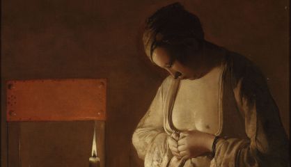 'Mujer espulg&aacute;ndose', de Georges de La Tour.